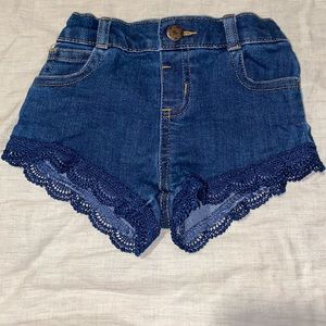 Baby Girl Denim Shorts.